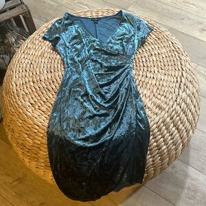 Sea Foam Green Velvet Dress